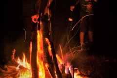 Bonfire and roasting marshmallows